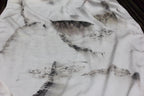 White Silk Eucalyptus Leaf Scarf Eco Printed