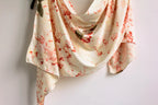 Golden Silk Scarf: Handmade with Teak Leaves