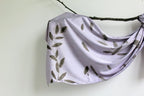 Handmade Purple Eco-Printed Silk Scarf