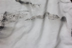 White Silk Eucalyptus Leaf Scarf Eco Printed