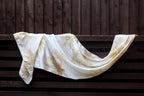 Castor Leaf Silk Scarf Eco Printed