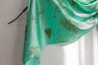 Mint Silk Scarf: Handmade Printed With Real Leaves