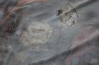 Handmade Black Eco-Printed Silk Scarf