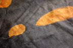Black And Orange Mulberry Silk Scarf