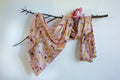 Pink Rose And Marigold Bundle Dyed Silk Scarf