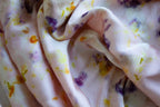 Pink Rose And Marigold Bundle Dyed Silk Scarf