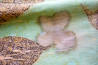 Green Cotton Scarf Botanical Print