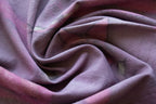 Purple And Pink Cotton Scarf Ecoprinted With Real Leaves