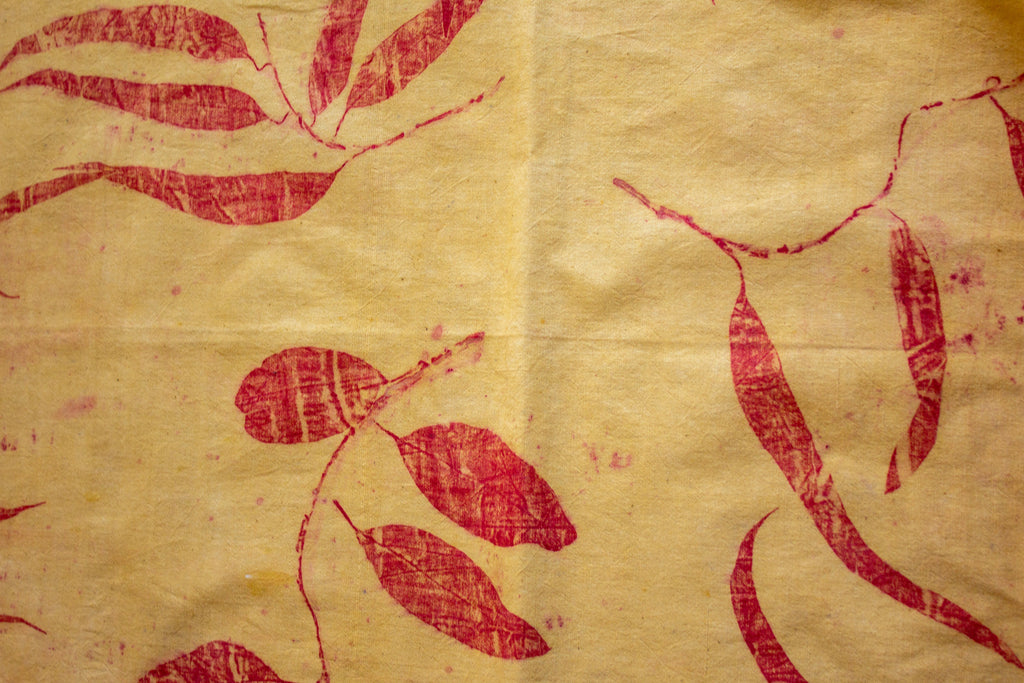 Yellow Eucalyptus Cotton Scarf