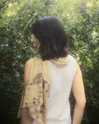 White Guava Eco Printed Silk Scarf