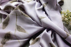 Handmade Purple Eco-Printed Silk Scarf